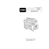 Toro T800 62008 Generator manual cover