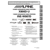 Alpine INE-W987D manual cover