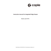 Caple RI735 Refrigerator manual cover