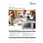 Midea 1025F1A Microwave manual cover