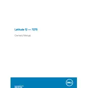 Dell Latitude 7275 Laptop manual cover