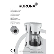 Korona 10205 Coffee Maker manual cover