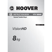 Hoover VTV 580NC-80 manual cover