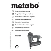 Metabo SKN 50 Pneumatic Tool manual cover