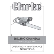 Clarke 3402070 CECS405 Electric Chainsaw manual cover