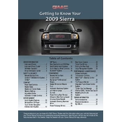 GMC Sierra 2009 manual cover