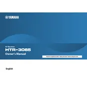 Yamaha HTR-3065 Receiver manual cover