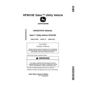 John Deere Gator HPX615E Utility Vehicle manual cover