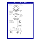 Casio IQ70 Clock manual cover