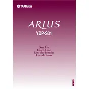 Yamaha Arius YDP-S31 Piano manual cover