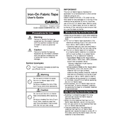 Casio Iron-On Fabric Tape Tape manual cover