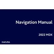 Acura MDX 2022 SUV manual cover