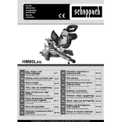 Scheppach HM80Lxu 5901201901 Saw manual cover