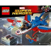 LEGO Captain America 76076-2 Construction Set manual cover