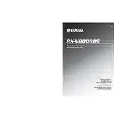 Yamaha RX-V800RDS Receiver manual cover