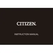 Citizen 9183 Watch manual cover