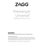 Zagg Messenger Universal Keyboard manual cover