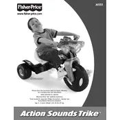 Fisher Price Mattel Action Sounds Trike J6522 Toy manual cover