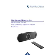 Grandstream GVC3210 RMT Conferencing System manual cover