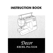 Janome Decor Excel Pro 5124 manual cover