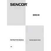 Sencor SWS 65 Weather Station manual cover