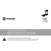 Horizon Fitness CT7.2 2013 Treadmill manual cover