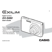 Casio EXS880 Camera manual cover