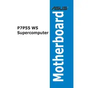 ASUS P7P55 WS Supercomputer Motherboard manual cover