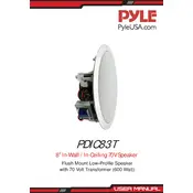 Pyle PDIC83T Speaker manual cover