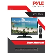 Pyle PTVLED21 TV manual cover