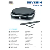 Severin CM 2199 Crepe Maker manual cover