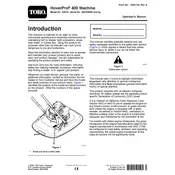 Toro HoverPro 400 02615 Mower manual cover