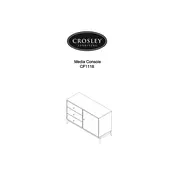 Crosley CF1118 Media Console manual cover