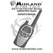 Midland GXT710 X-tra Talk manual cover