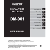 Olympus DM-901 manual cover