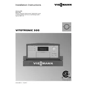 Viessmann Vitotronic 300 KW3 Control Unit manual cover