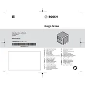 Bosch Quigo Green Laser manual cover