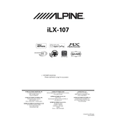 Alpine iLX-107 manual cover