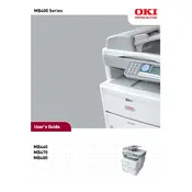 Oki MB460 Asia & Oceania Printer manual cover