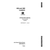 John Deere 430 Loader manual cover