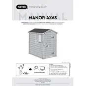 Keter Manor 4x6S Shed manual cover
