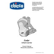 Chicco Coda Carrier manual cover