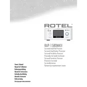 Rotel RAP-1580 MKII Processor manual cover