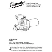 Milwaukee M18 2649-20 Sander manual cover