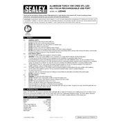 Sealey LED449 Torch manual cover