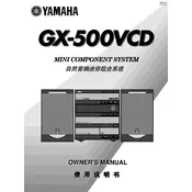 Yamaha GX-500VCD Mini Component System manual cover