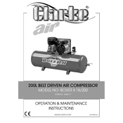 Clarke 2245317 Boxer 2 18 200p Air Compressor manual cover