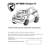 Rollplay 6V MINI Cooper S W446AC-P Car manual cover