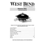 West Bend L5574A 79566 Wok manual cover