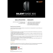 be quiet! Silent Base 800 Black Case manual cover